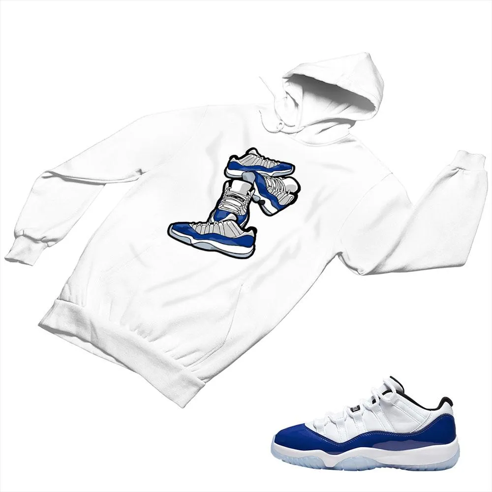 Jordan 11 Concord Matching Custom Designed Hoodies JD 11-5-6-4