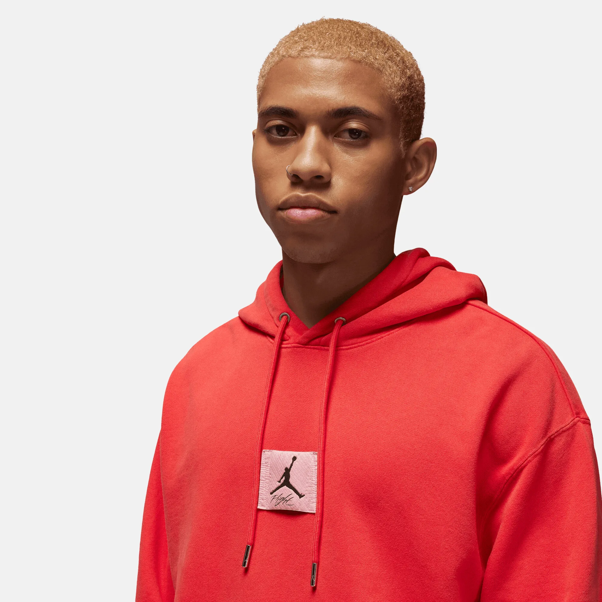 Jordan Flight Fleece Lobster Red Washed Pullover Hoodie