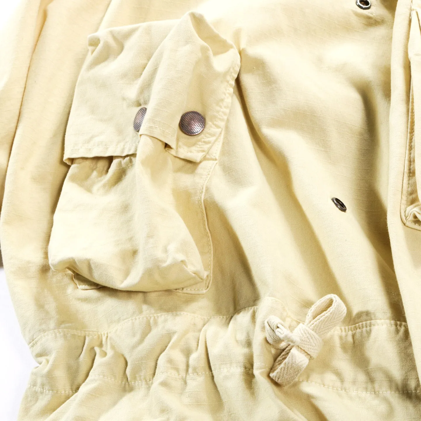 KAPITAL RIP STOP ALPINE RING COAT YELLOW