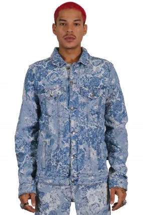 KLEEP  Flex Men's Jacquard Denim Jacket