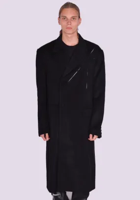 KUSIKOHC KUW3CT01KR-C4002.999 ORIGAMI COAT BLACK