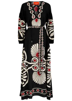 LA DOUBLE J Vivianna printed cotton maxi dress  -                         -                     -                