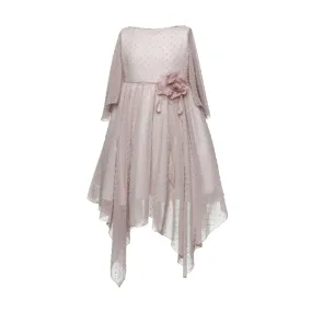 La Stupenderia Old Rose Ceremony Dress For Girls