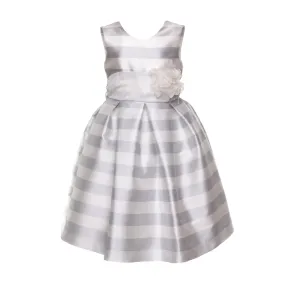 La Stupenderia Pearl Grey Dress For Girls