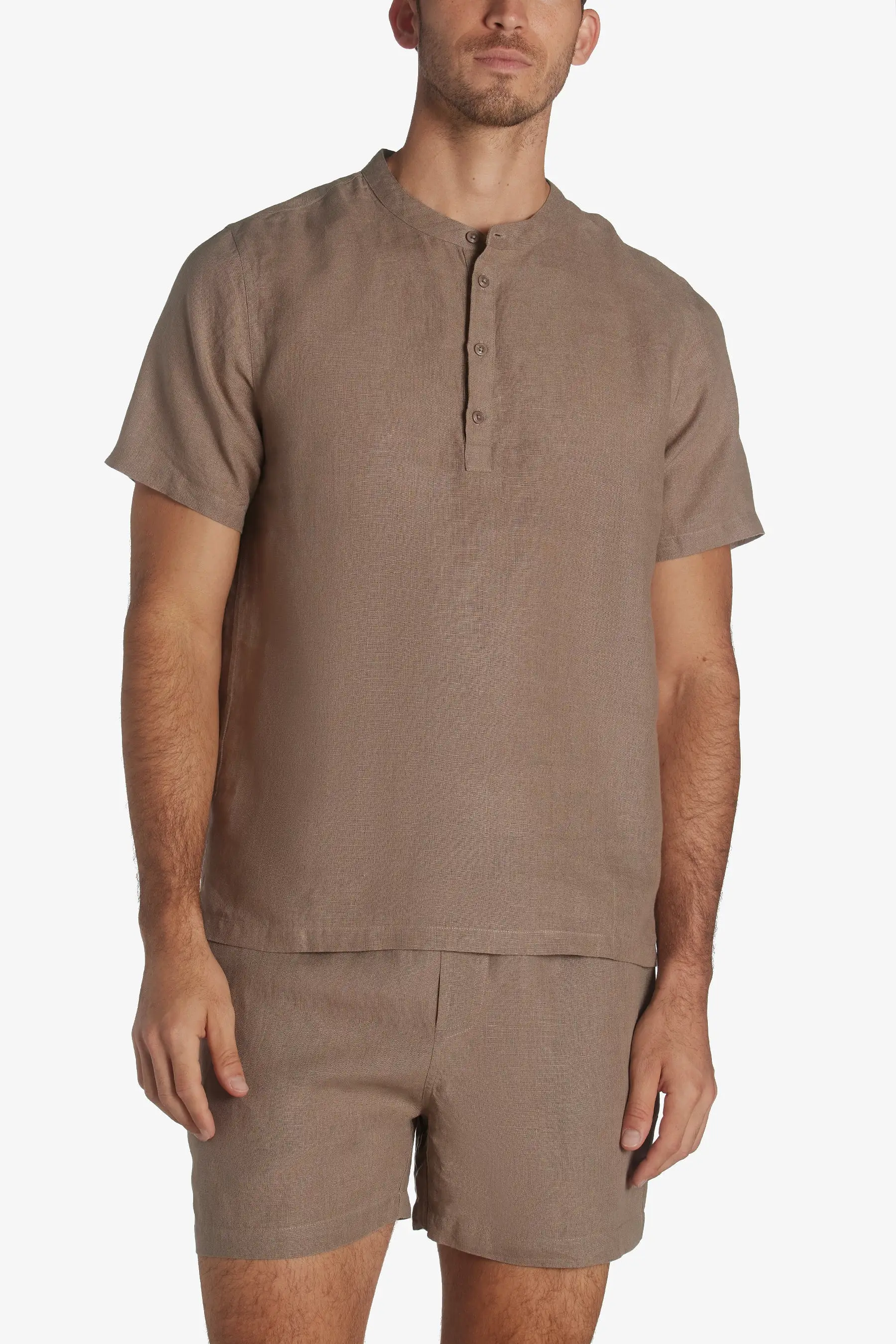 Linen Home Henley Shirt