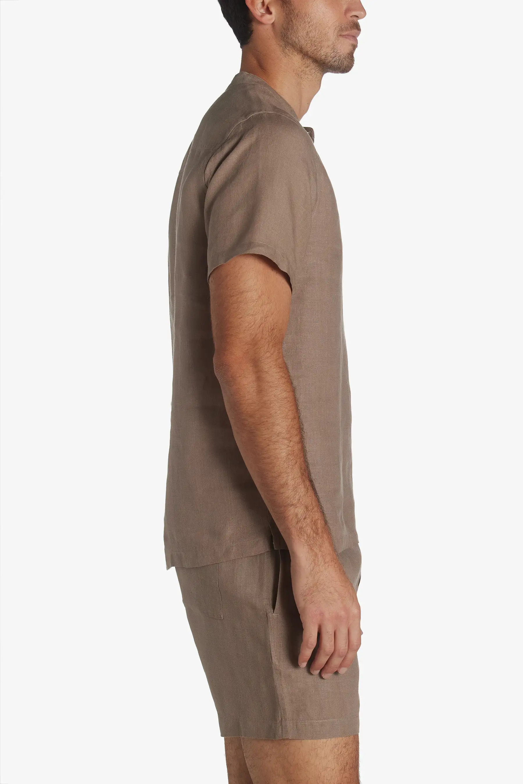 Linen Home Henley Shirt