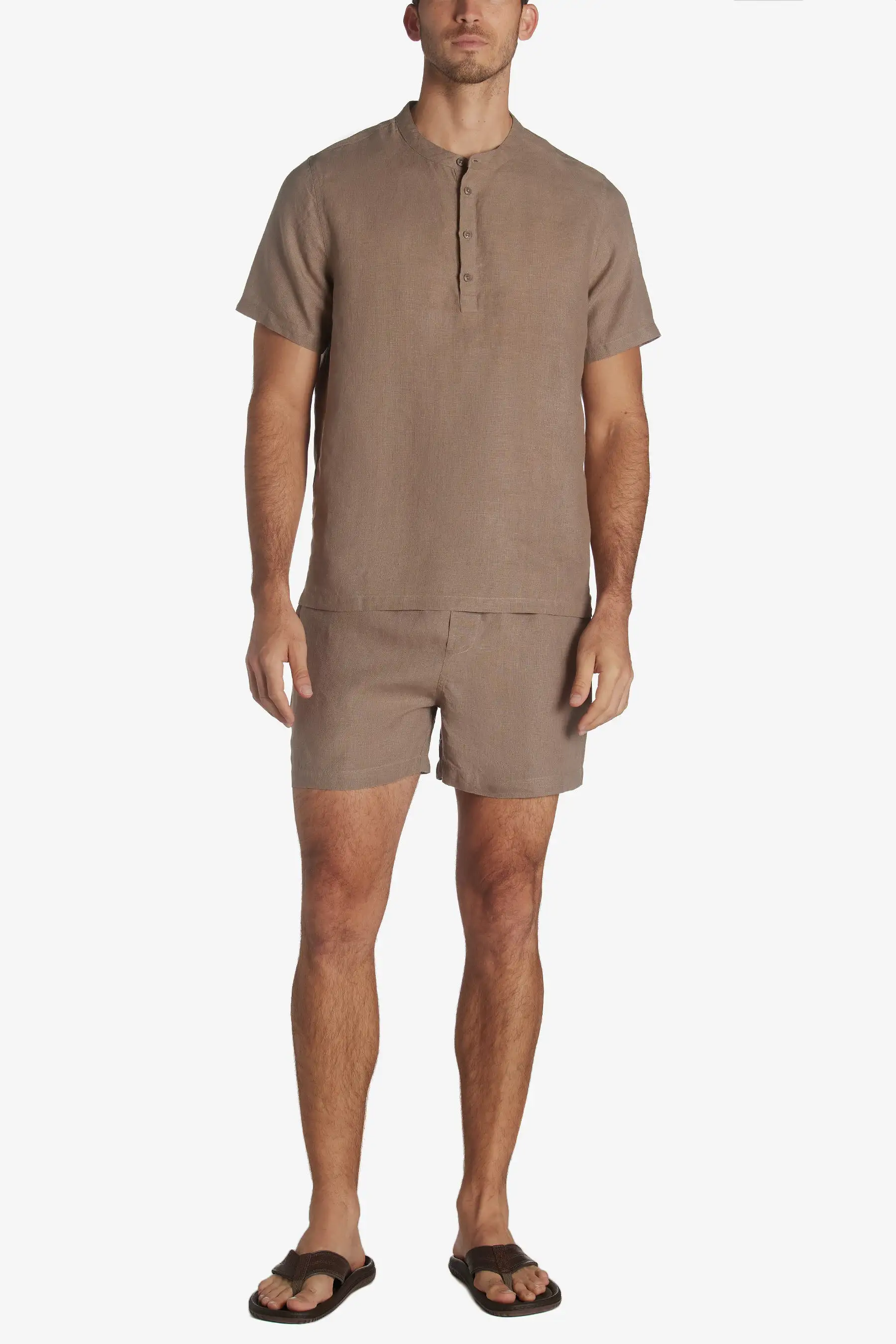 Linen Home Henley Shirt