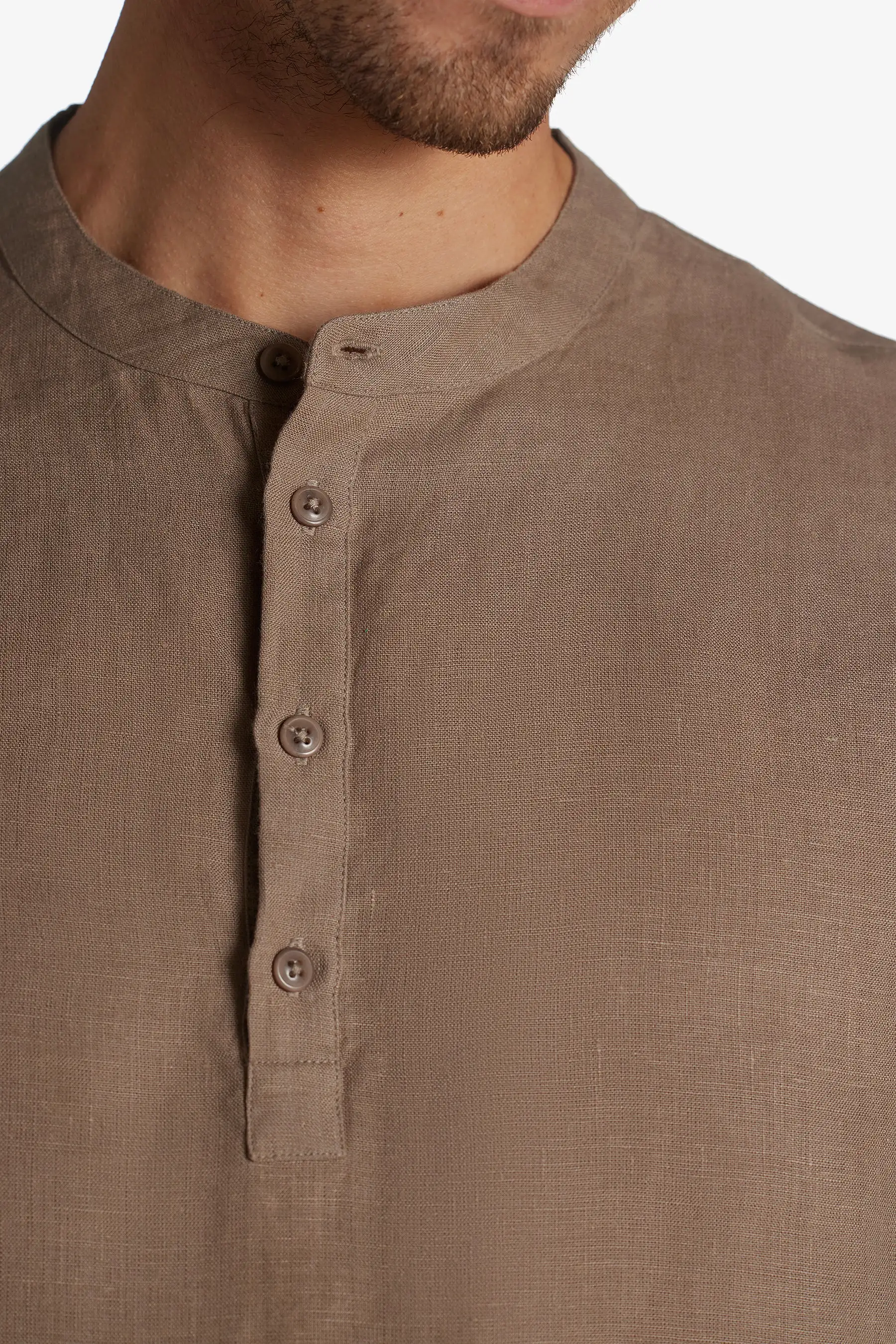 Linen Home Henley Shirt