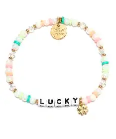 Little Words Project Lucky Bracelet with Clover Charm - Multi