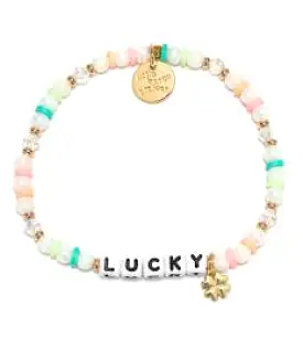 Little Words Project Lucky Bracelet with Clover Charm - Multi