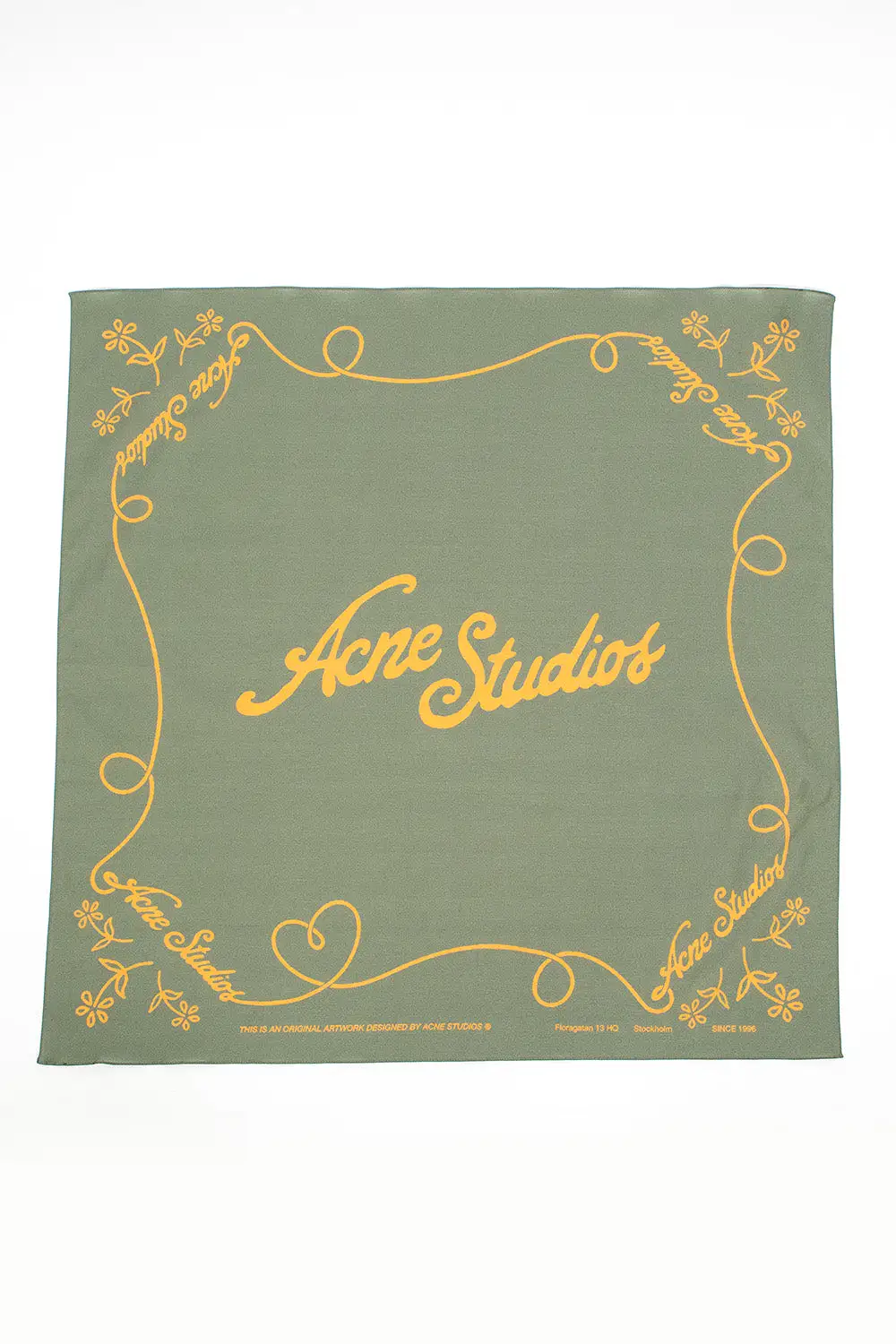 Logo Bandana Green/Honey Yellow