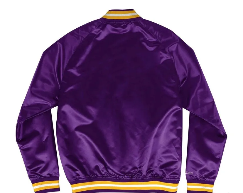 Los Angeles Lakers Mitchell & Ness NBA Lightweight Satin Men Jacket - Purple