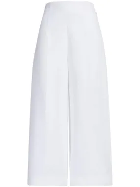 MARNI Lilywhite Cotton Woven Pants for Women - SS24 Collection