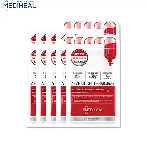 MEDIHEAL A-zero Shot PHAR Masks Acne Facial Sheets Oil-Moisture Balance