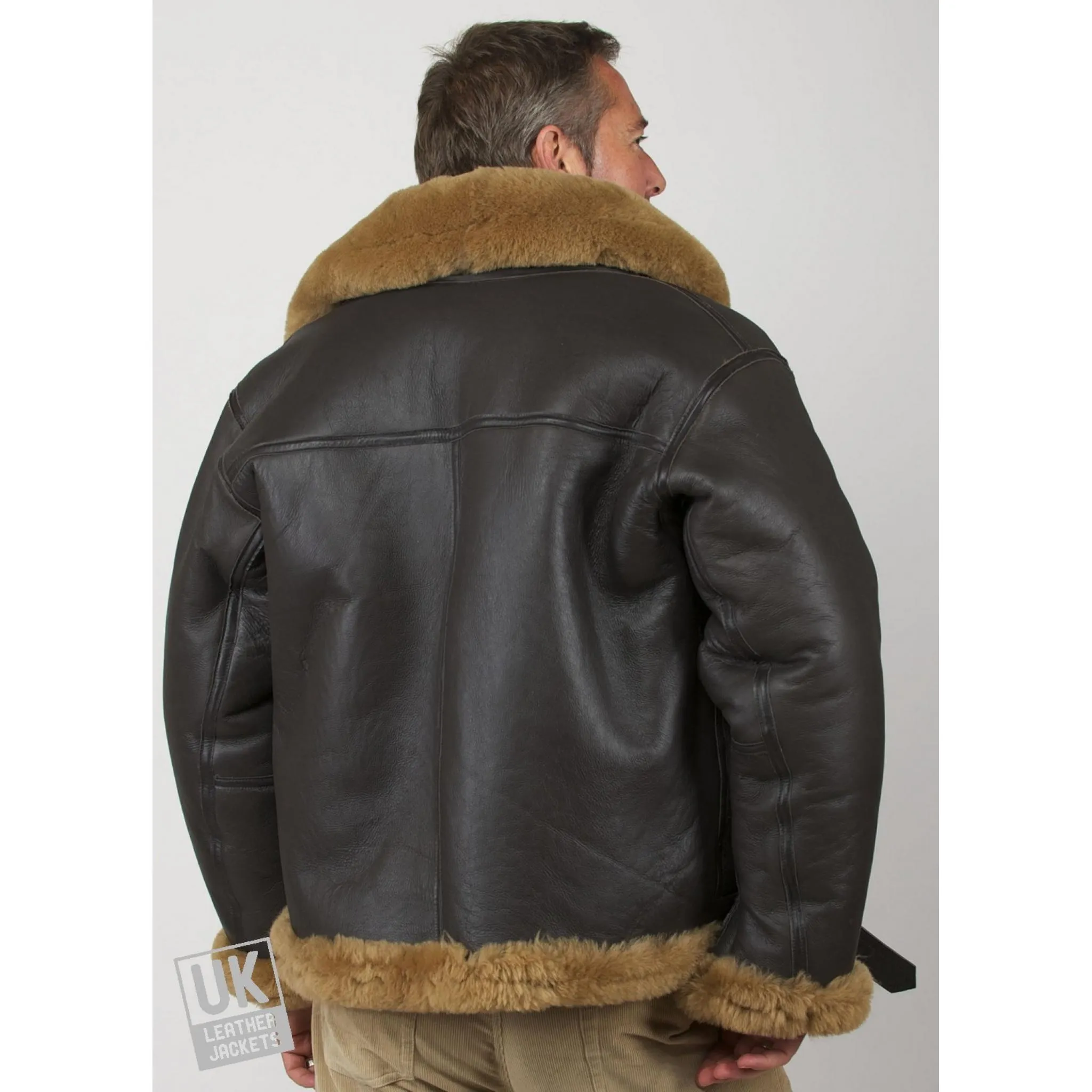 Men's Finest Sheepskin Flying Jacket - WWII Air Force Pilot | Free UK Delivery