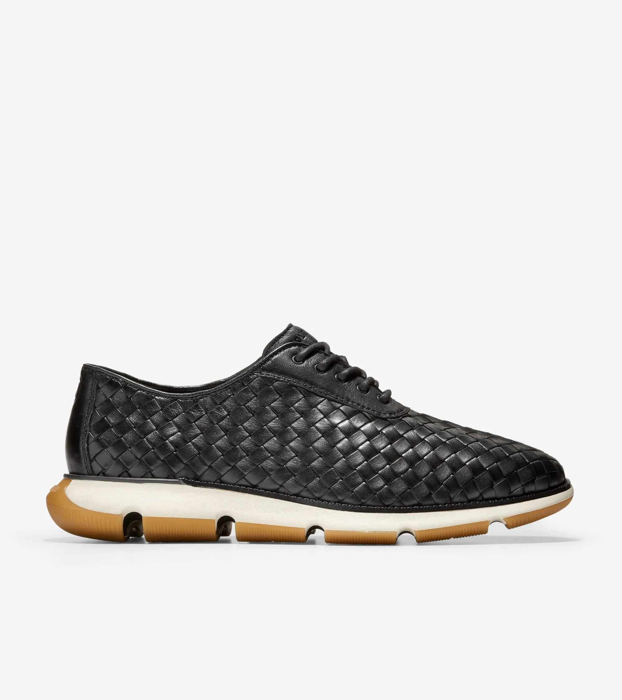 Men's 4.ZERGRAND Hand-Woven Oxfords