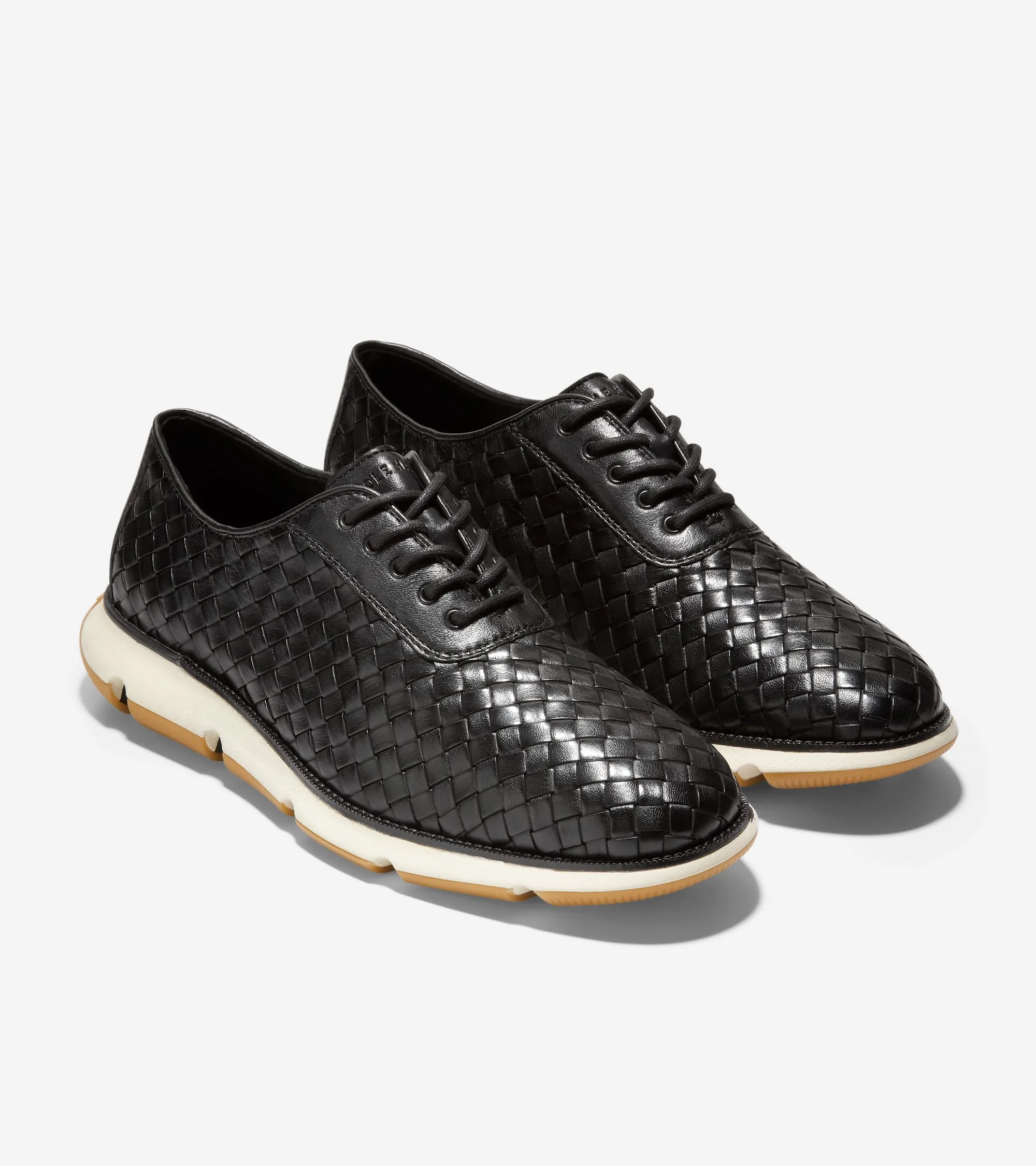 Men's 4.ZERGRAND Hand-Woven Oxfords