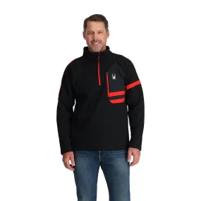 Mens Wengen Bandit Half Zip - Black