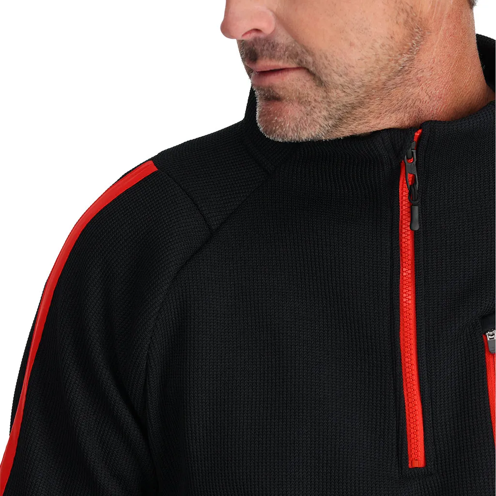 Mens Wengen Bandit Half Zip - Black