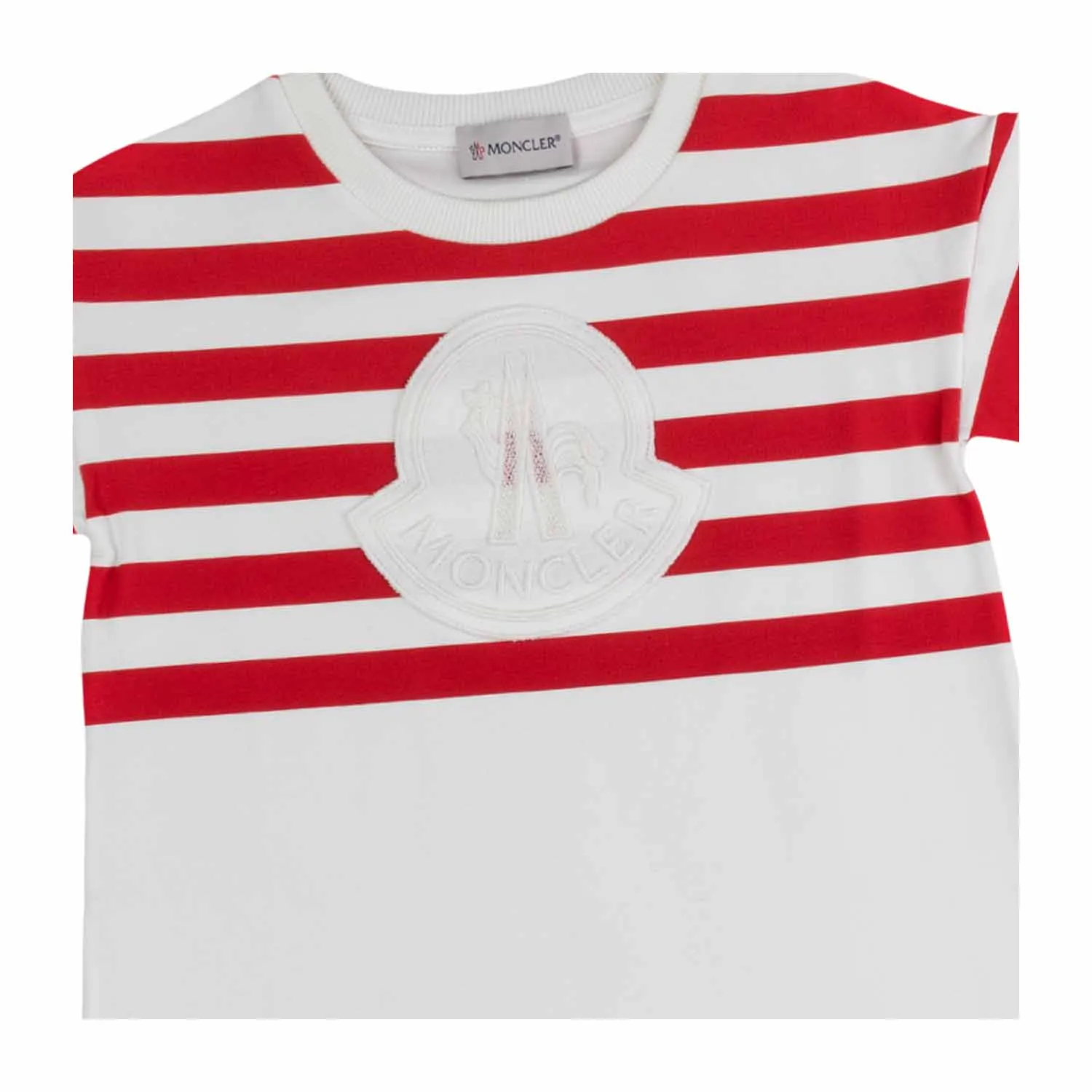 Moncler Cotton Logo Dress For Girls