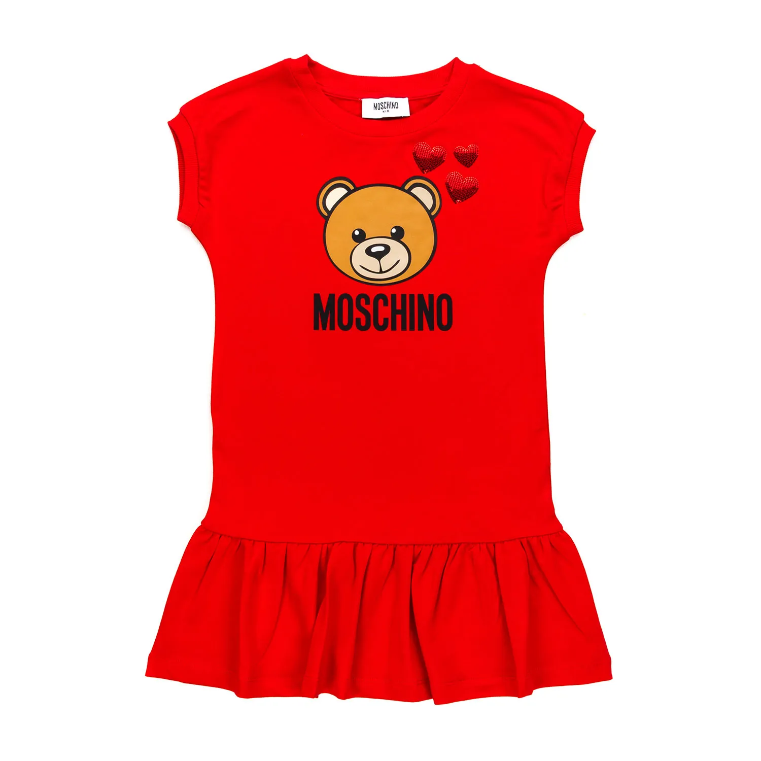 Moschino Teddy Bear Red Dress For Girls