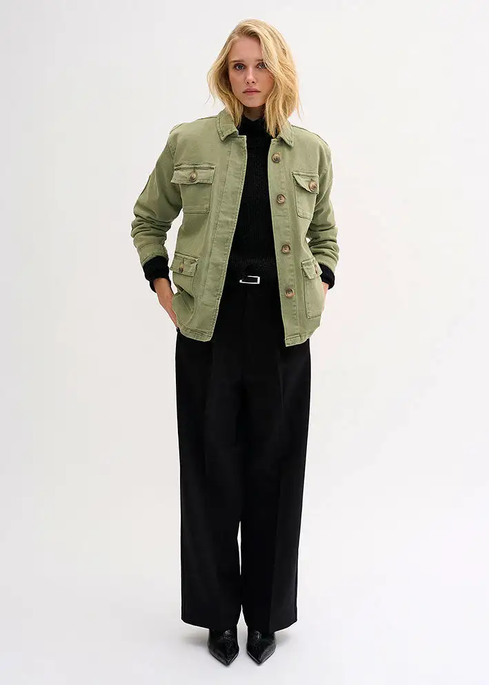 My Essential Wardrobe The Army Jacket - Dusty Olive Wash