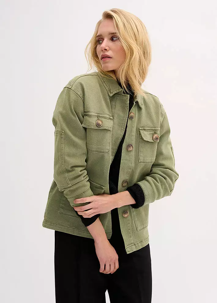 My Essential Wardrobe The Army Jacket - Dusty Olive Wash