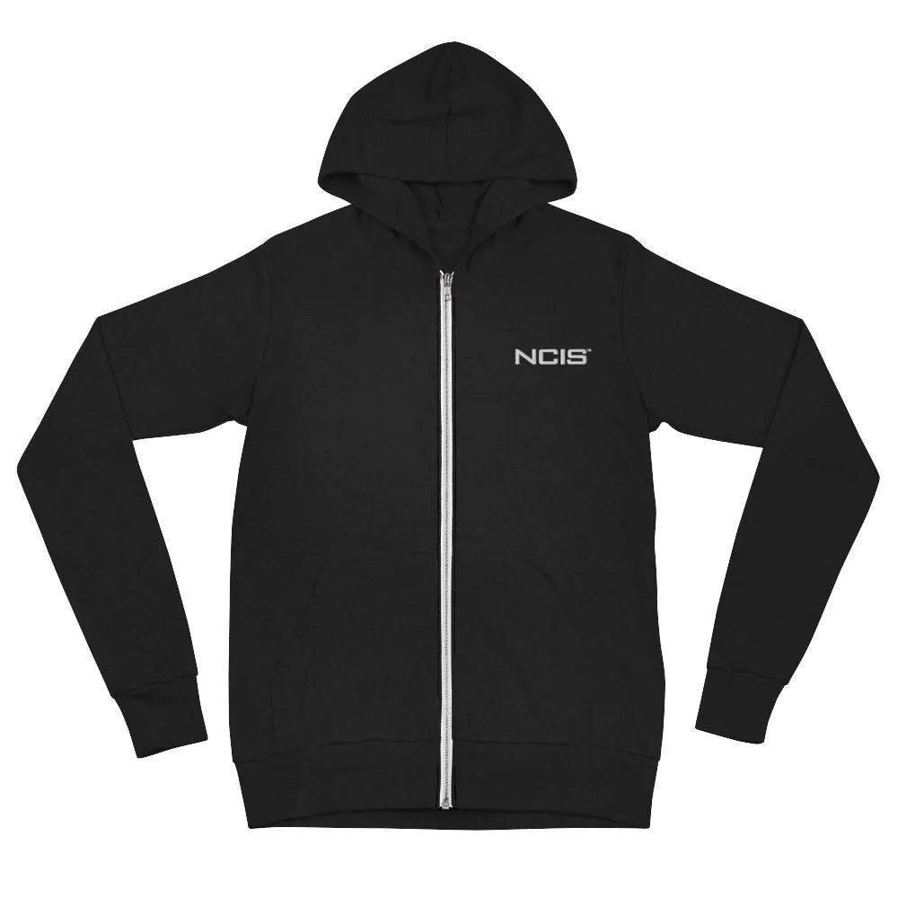 NCIS Embroidered Logo Unisex Zip Hoodie