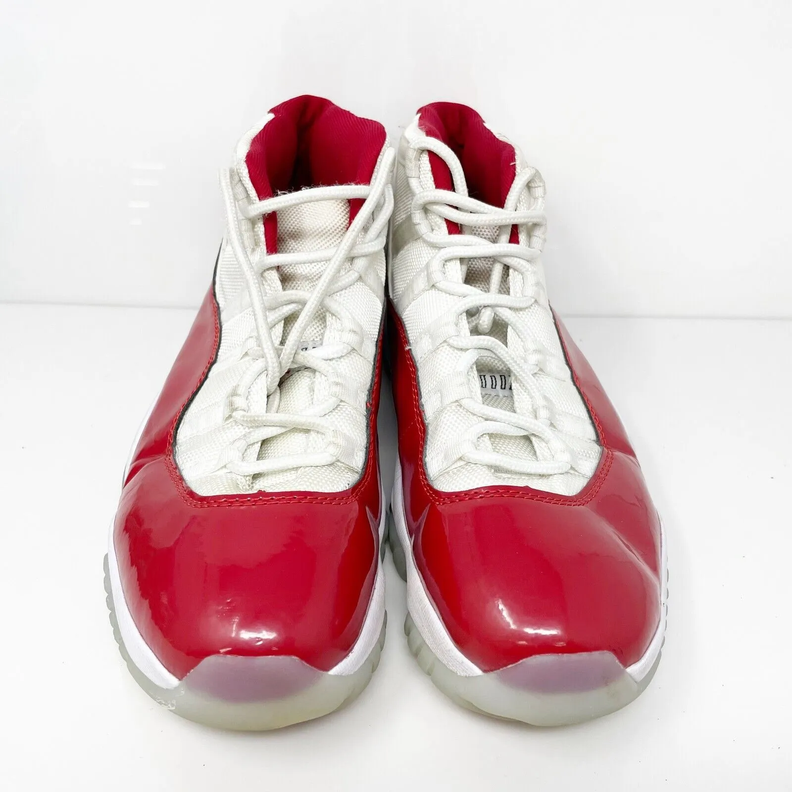 Nike Mens Air Jordan 11 136046-010 Red Basketball Shoes Sneakers Size 9.5