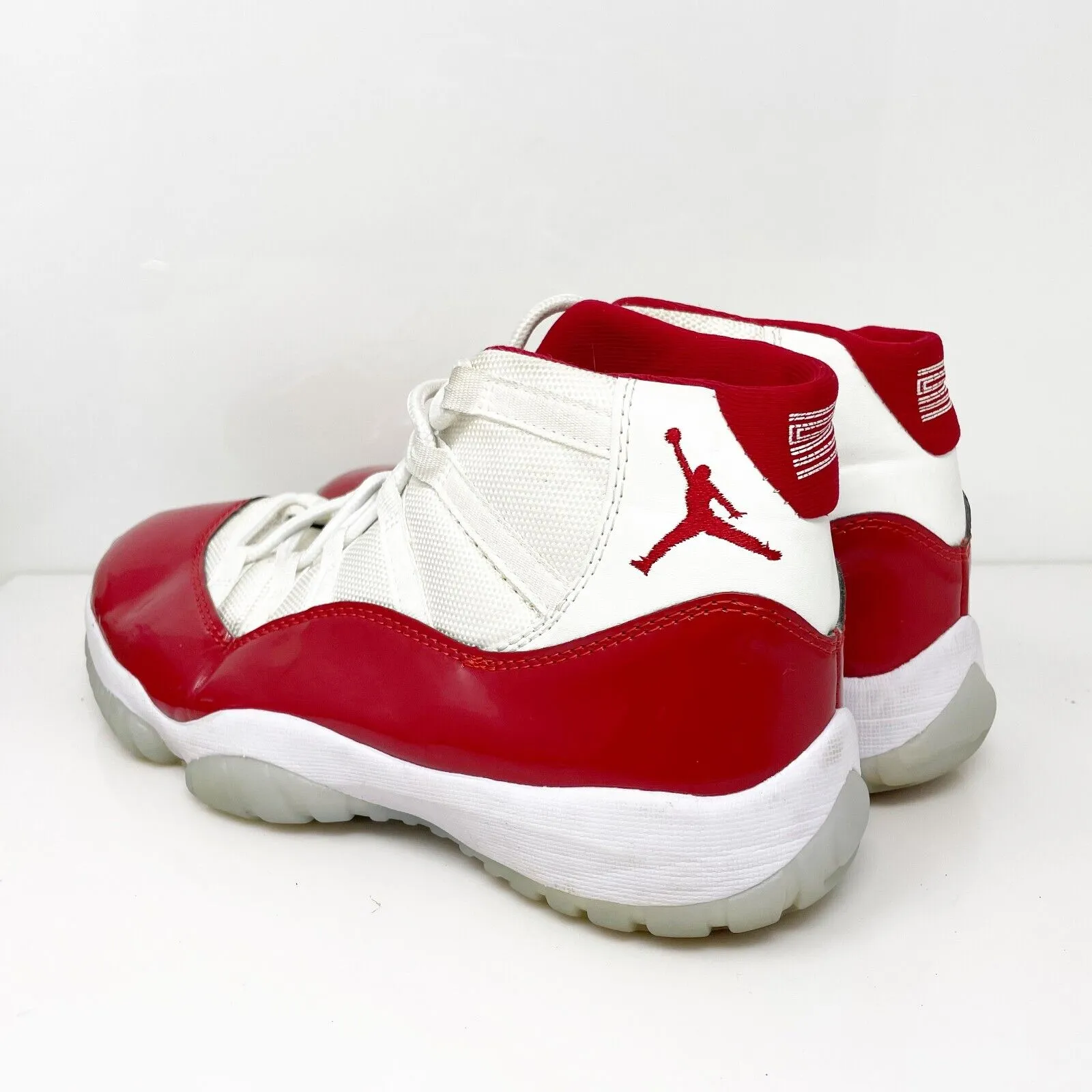 Nike Mens Air Jordan 11 136046-010 Red Basketball Shoes Sneakers Size 9.5