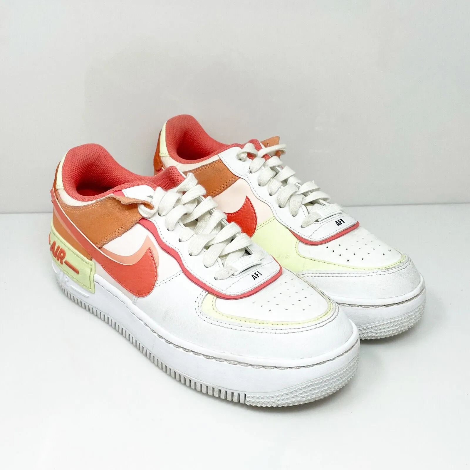 Nike Womens Air Force 1 Shadow CI0919-110 White Casual Shoes Sneakers Size 8.5