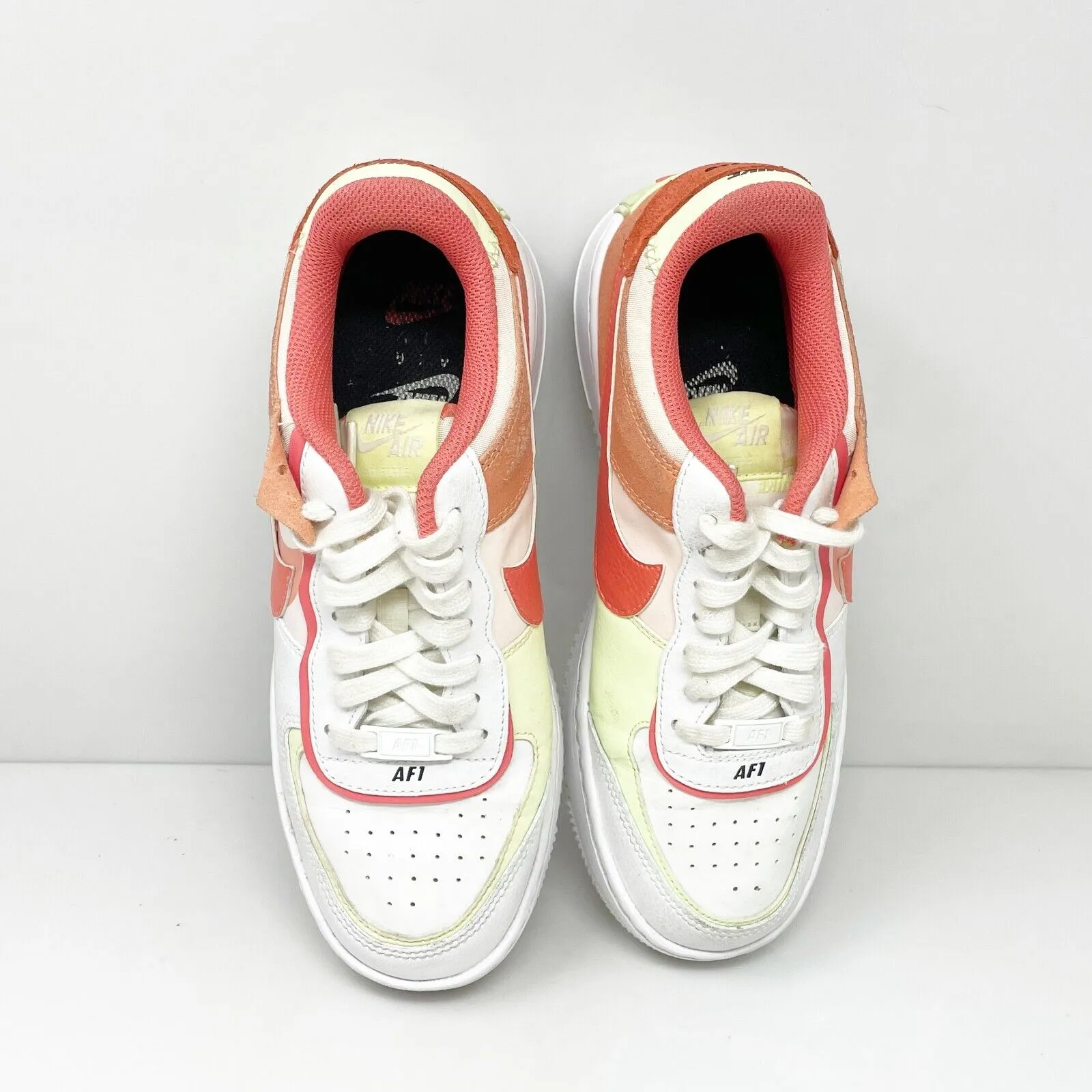 Nike Womens Air Force 1 Shadow CI0919-110 White Casual Shoes Sneakers Size 8.5