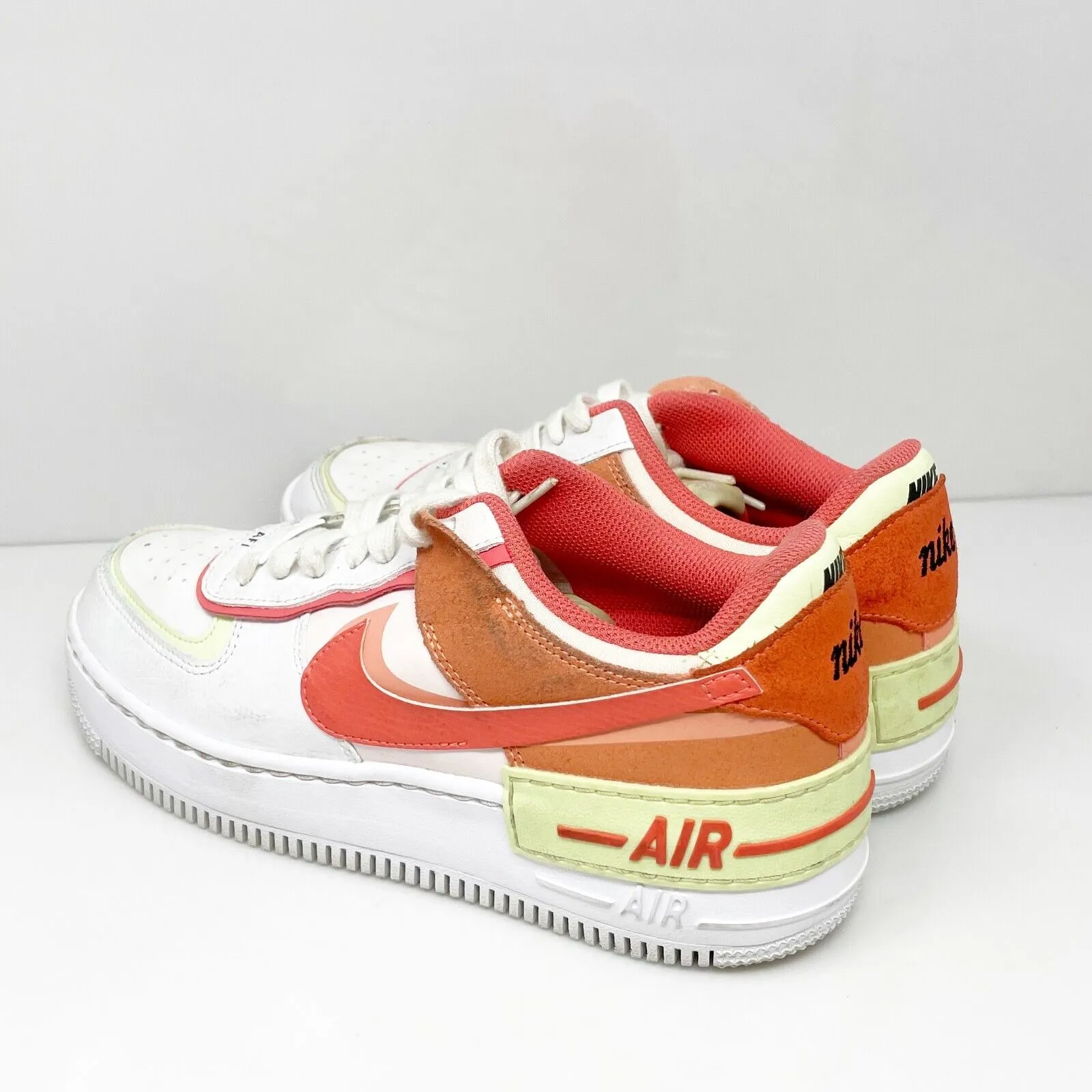 Nike Womens Air Force 1 Shadow CI0919-110 White Casual Shoes Sneakers Size 8.5