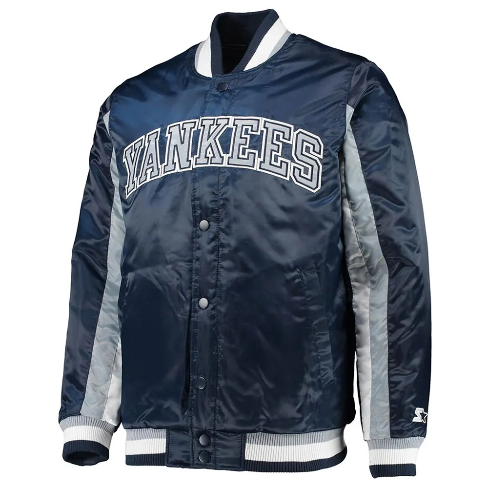 NY Yankees Navy The Ace Satin Jacket