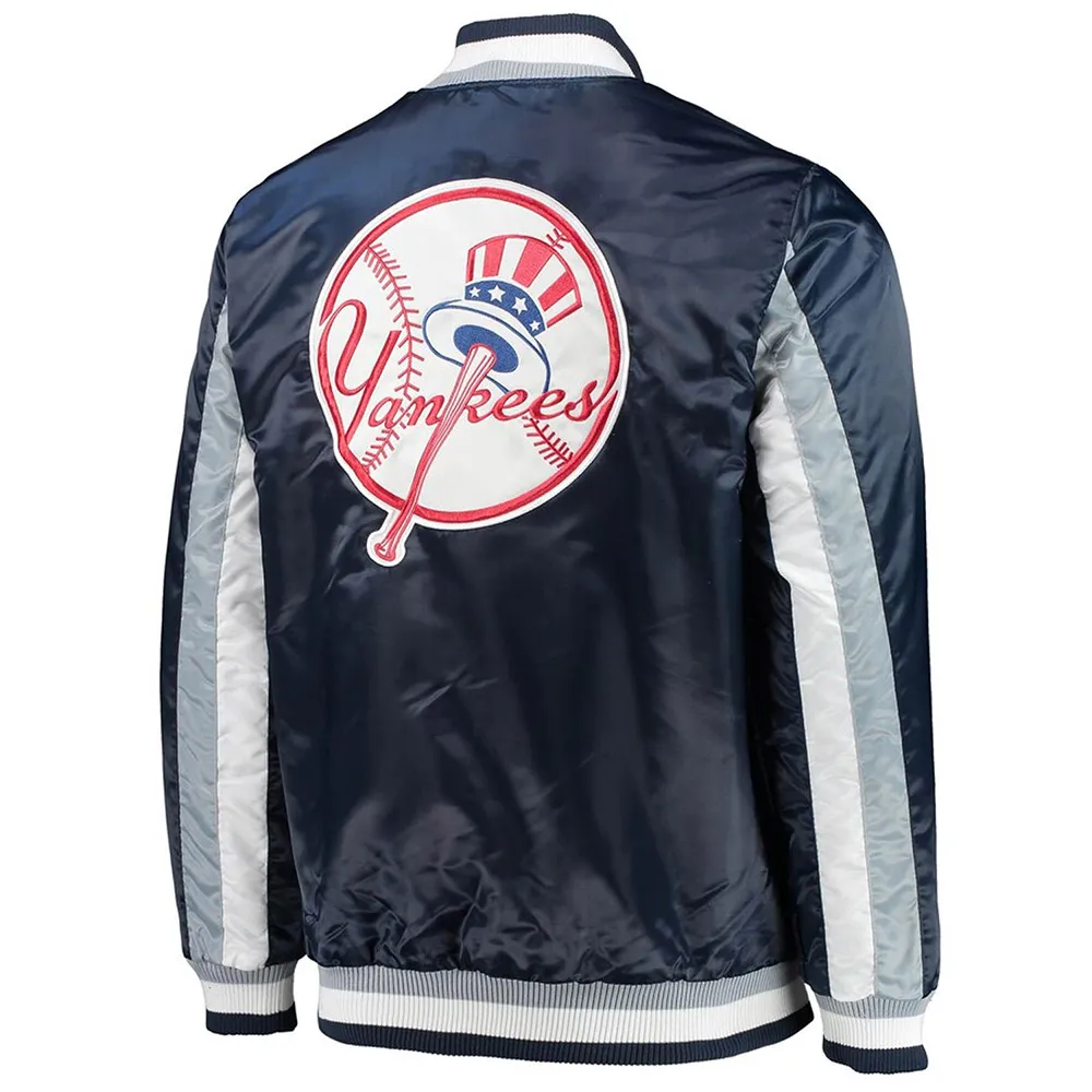 NY Yankees Navy The Ace Satin Jacket