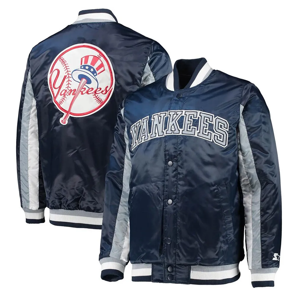 NY Yankees Navy The Ace Satin Jacket