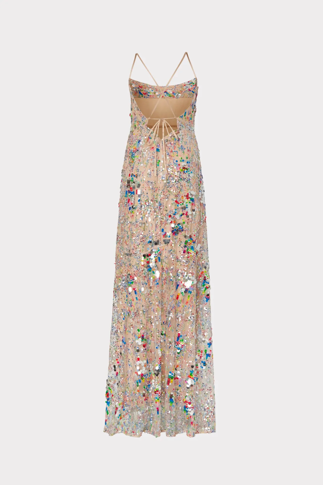 Odetta Multi Color Sequins Dress