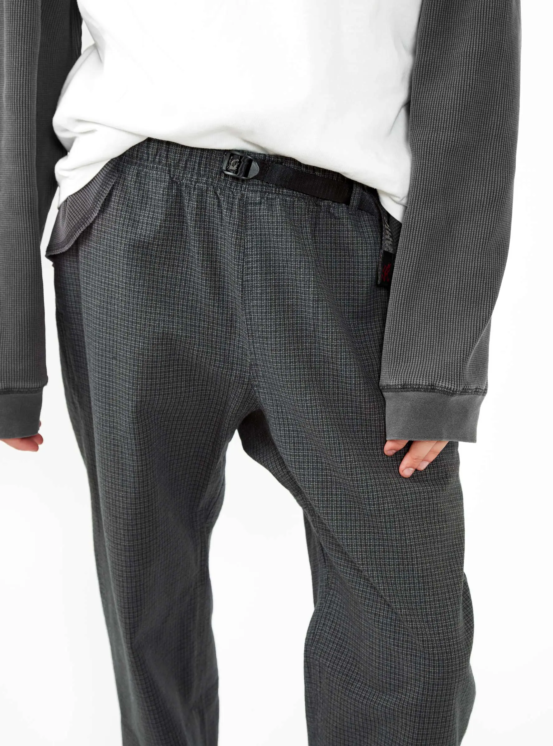 O.G. Dyed Woven Dobby Jam Trousers Grey Check