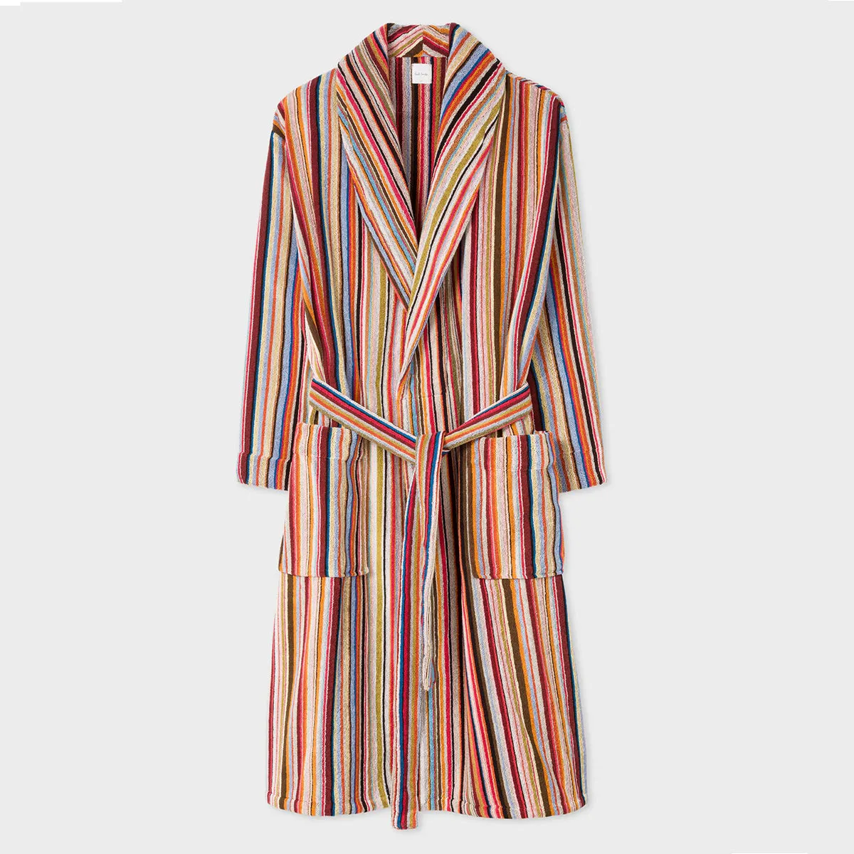 Paul Smith - Men's Signature Stripe Woven Cotton Dressing Gown