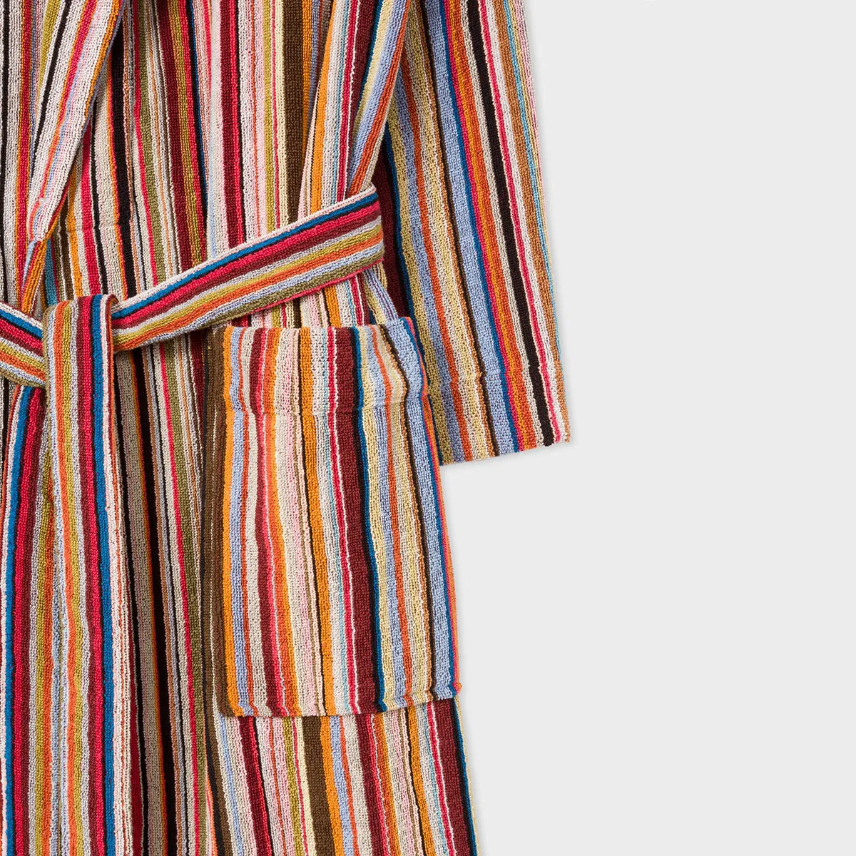 Paul Smith - Men's Signature Stripe Woven Cotton Dressing Gown