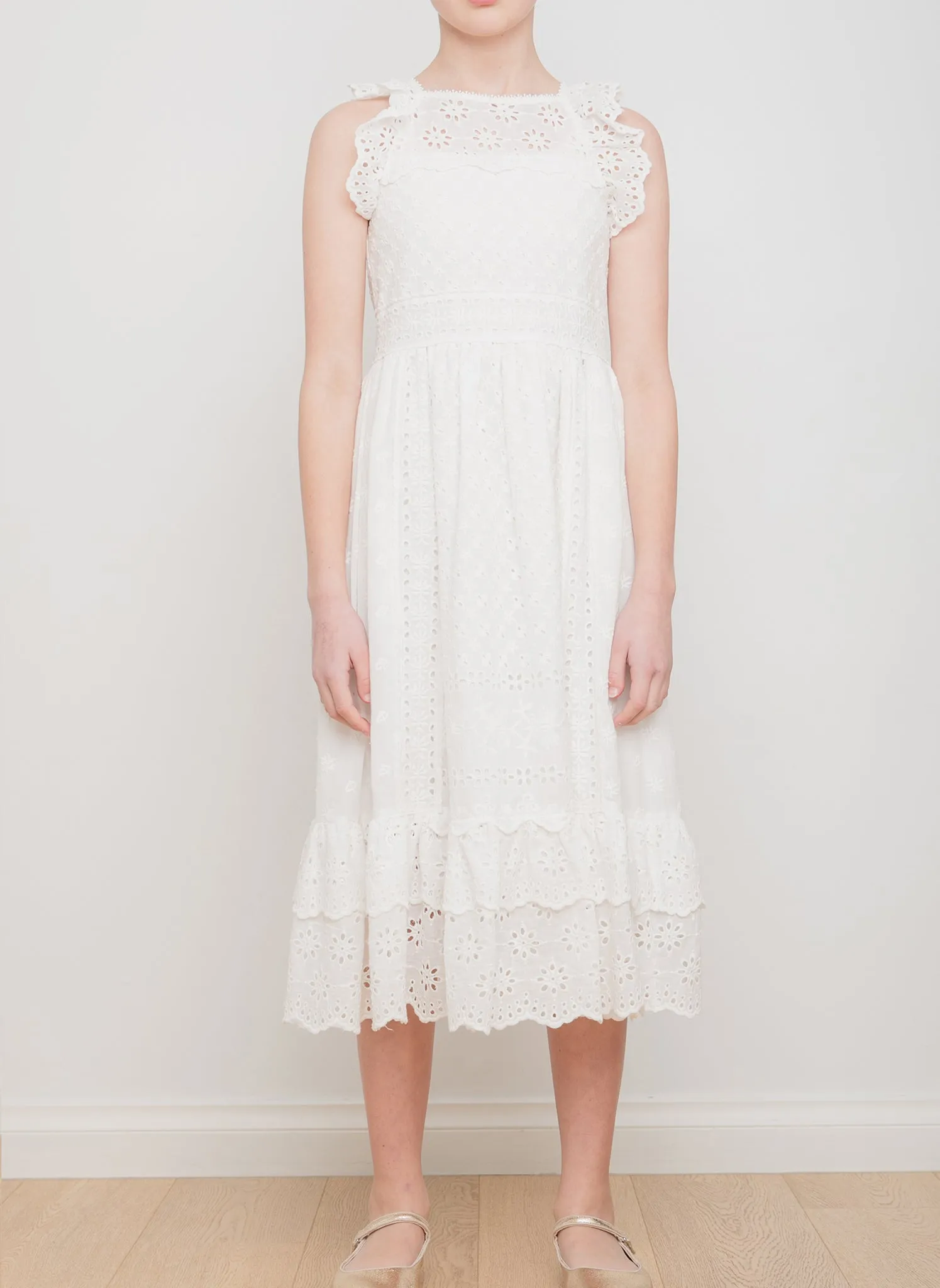 Petite Amalie Lucy Broderie Dress