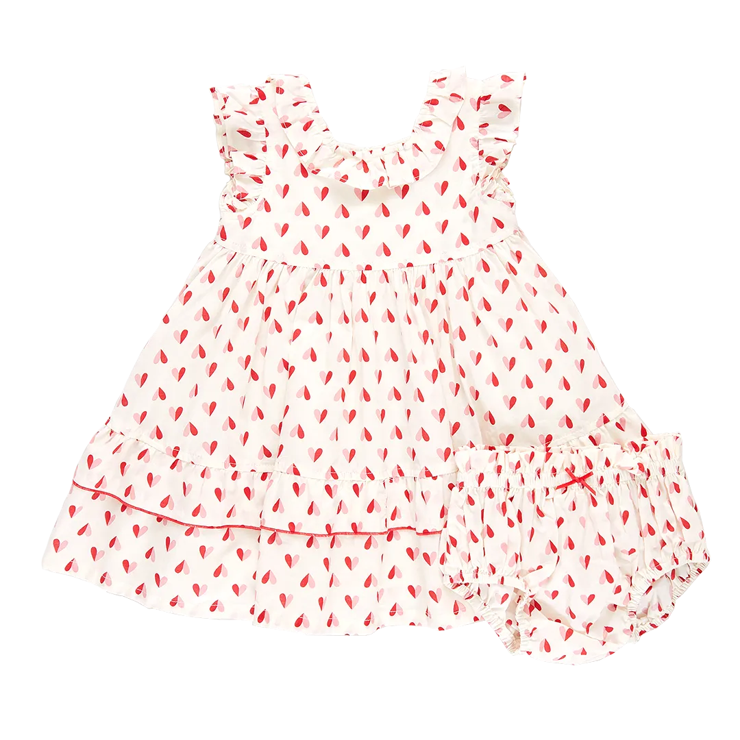 Pink Chicken Baby Girls Judith Dress Set - Paper Hearts