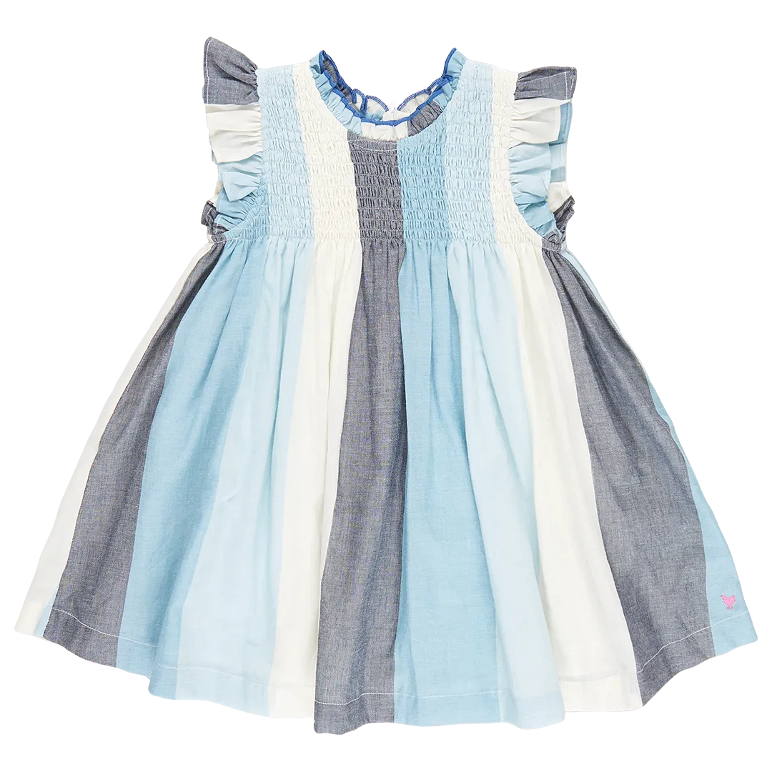 Pink Chicken Girls Stevie Dress - Ocean Stripe