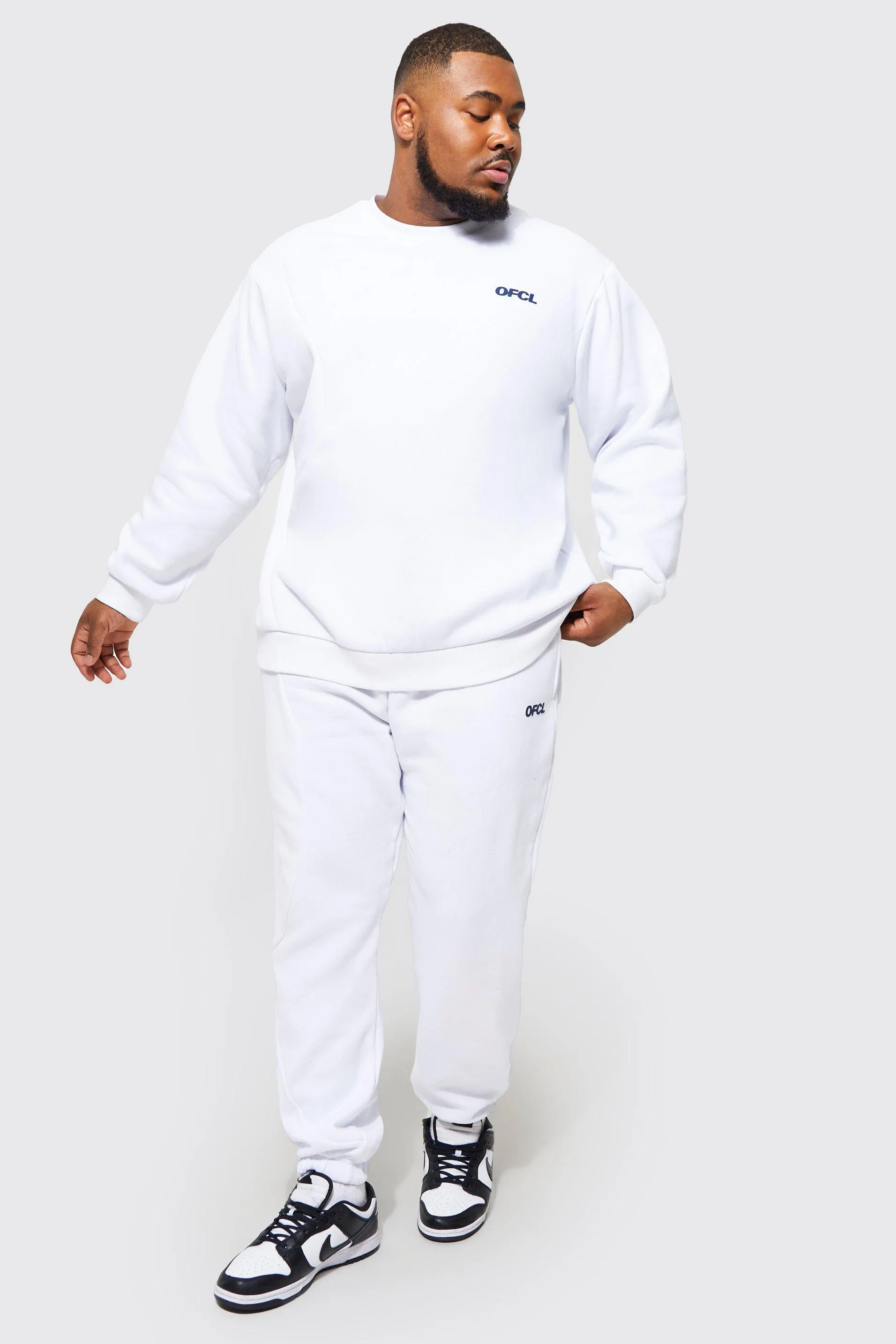 Plus Loose Fit Ofcl Panel Sweater Tracksuit