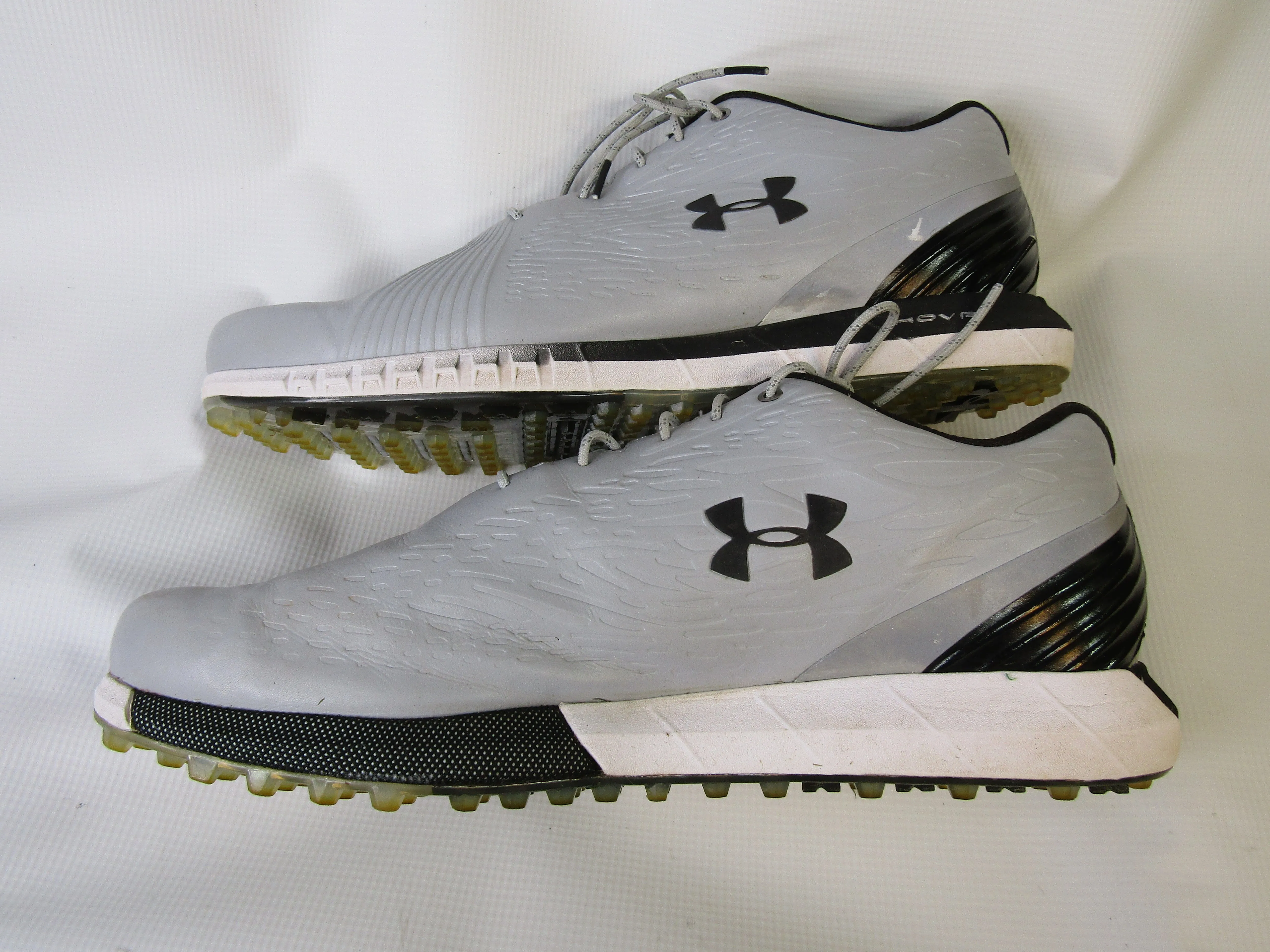 Pre-Owned Under Armour HOVR Men's Size 14M Grey Spikeless Golf Shoes