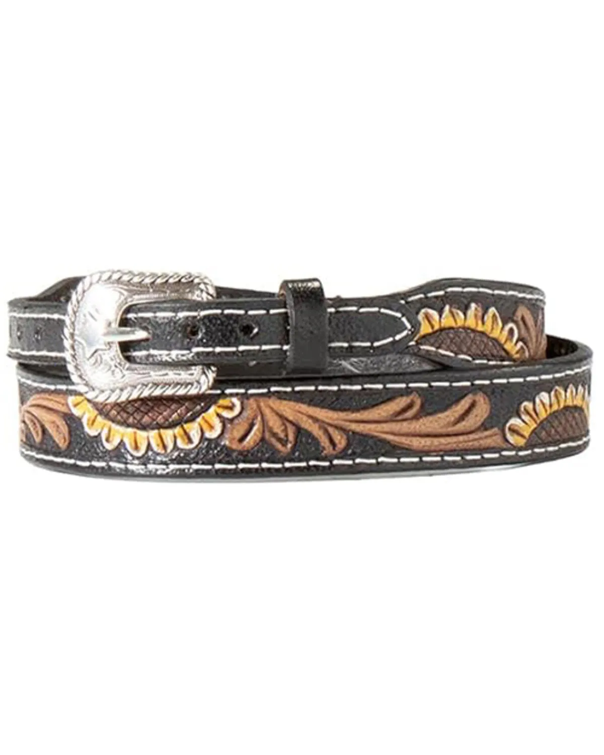 Product Name:  Shaynne Women's Hand Tooled Sunflower Hat Band