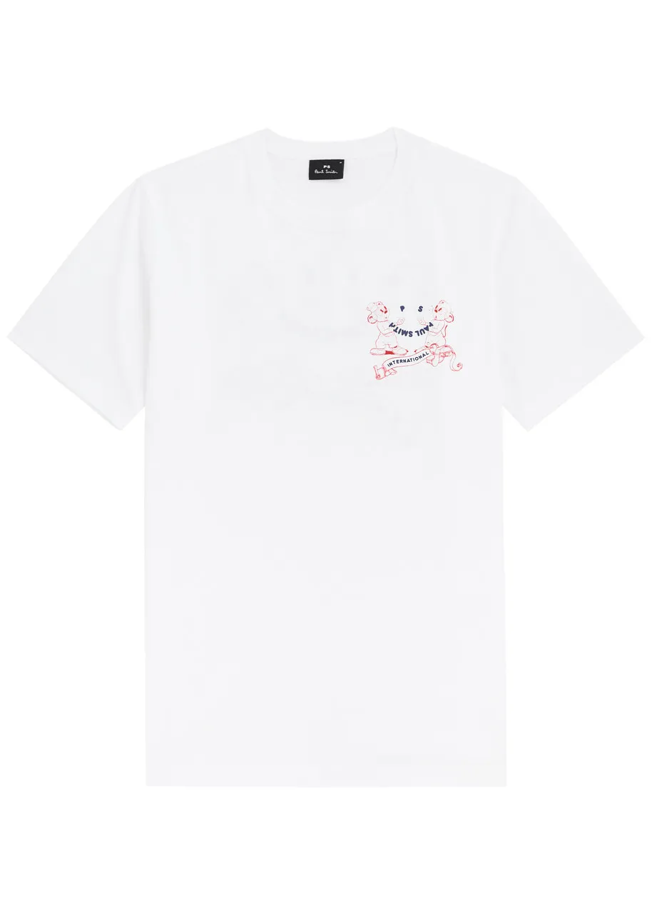 PS PAUL SMITH Logo printed cotton T-shirt  -                         -                     -                