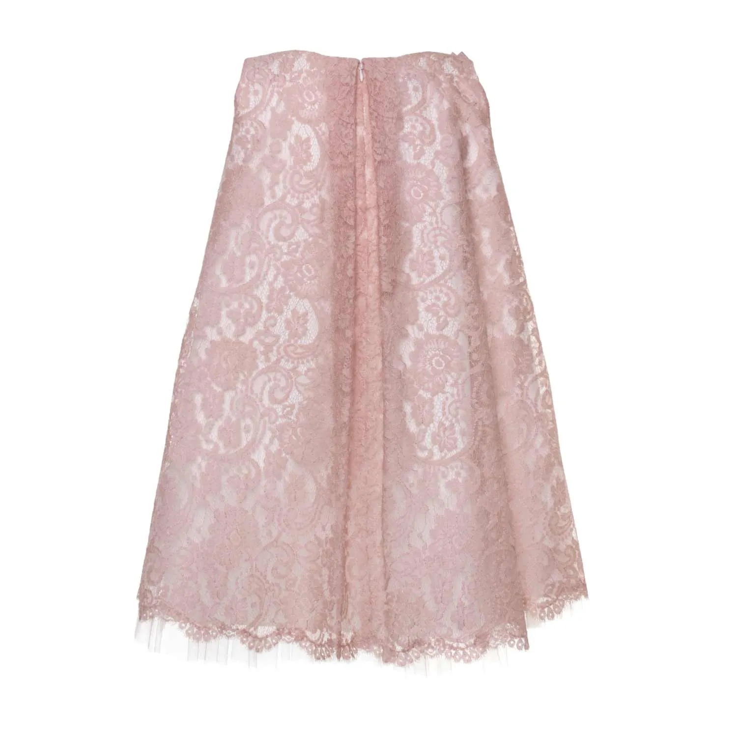 Raffaella Old Rose Lace Dress For Girls