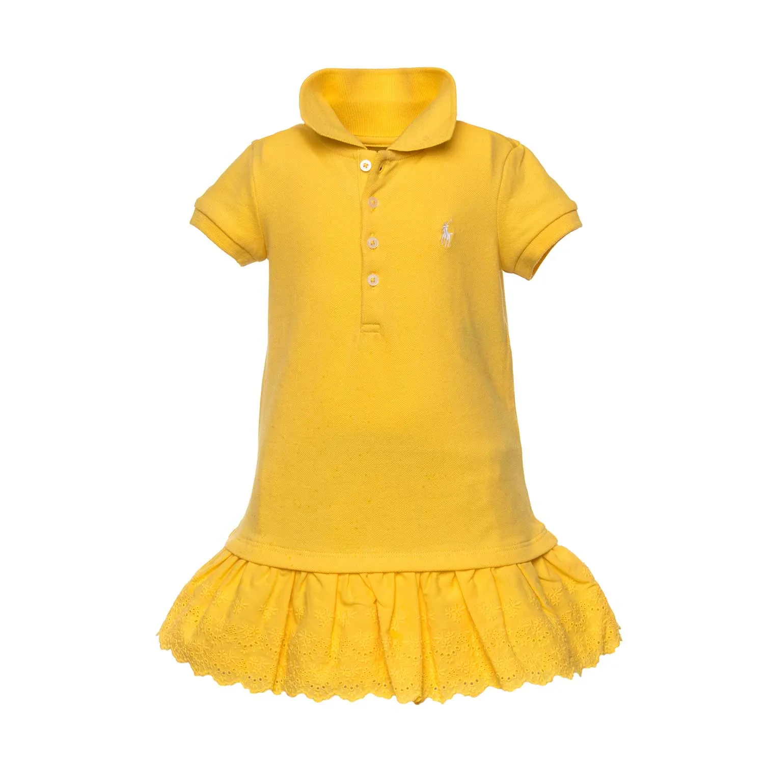 Ralph Lauren Yellow Polo Dress For Girls