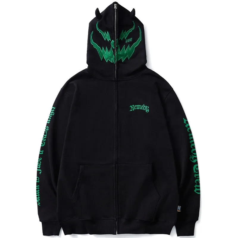 RMY Clown Face Zip Up Hoodie